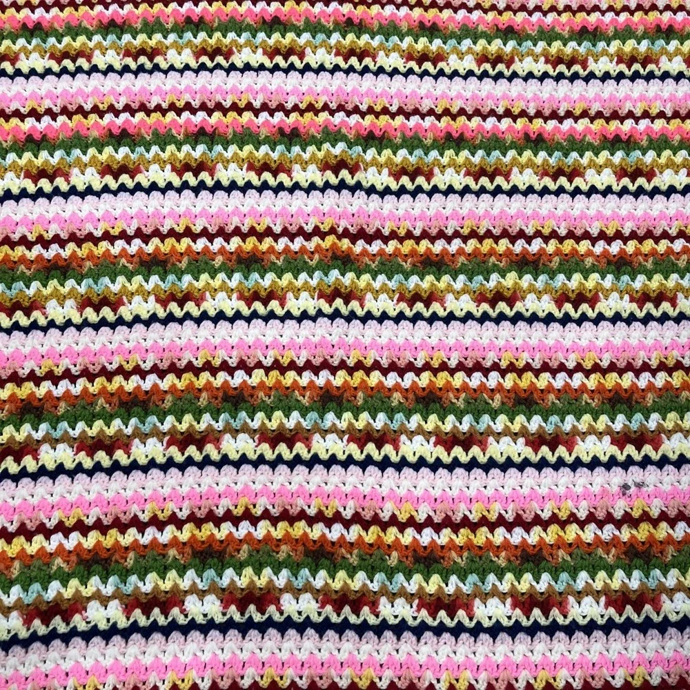 Handmade Crochet Afghan Blanket Lap Throw 51